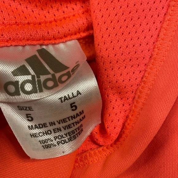 bright coral adidas sweatshirt - Picture 4 of 4